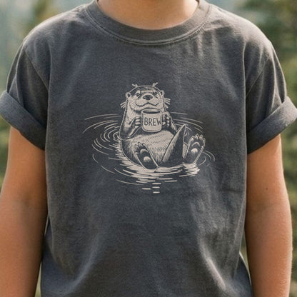 The Hoptimist Otter Kids Cotton T-Shirt