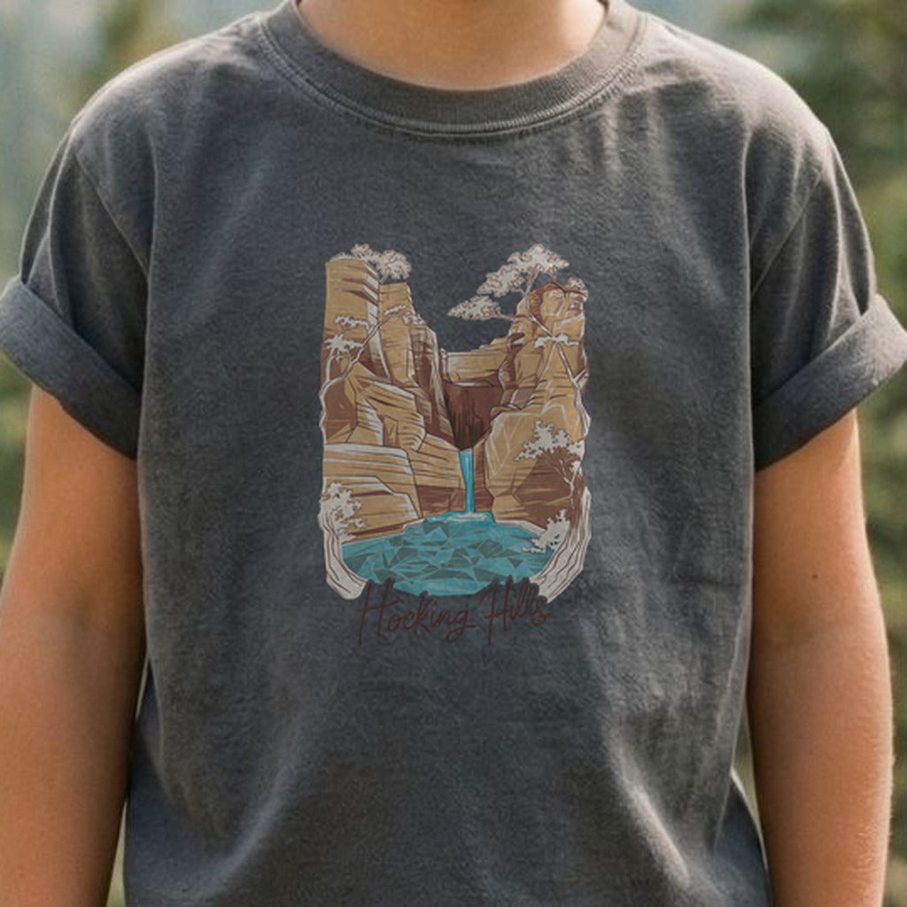 Hocking Hills State Park Kids Cotton T-Shirt