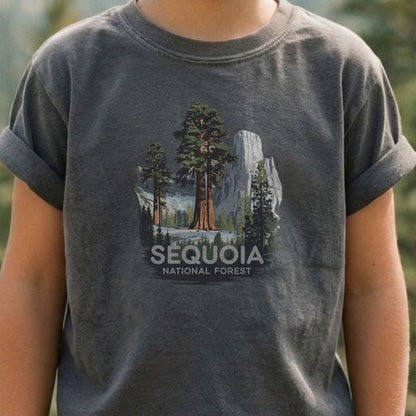 Sequoia National Forest Kids Cotton T-Shirt