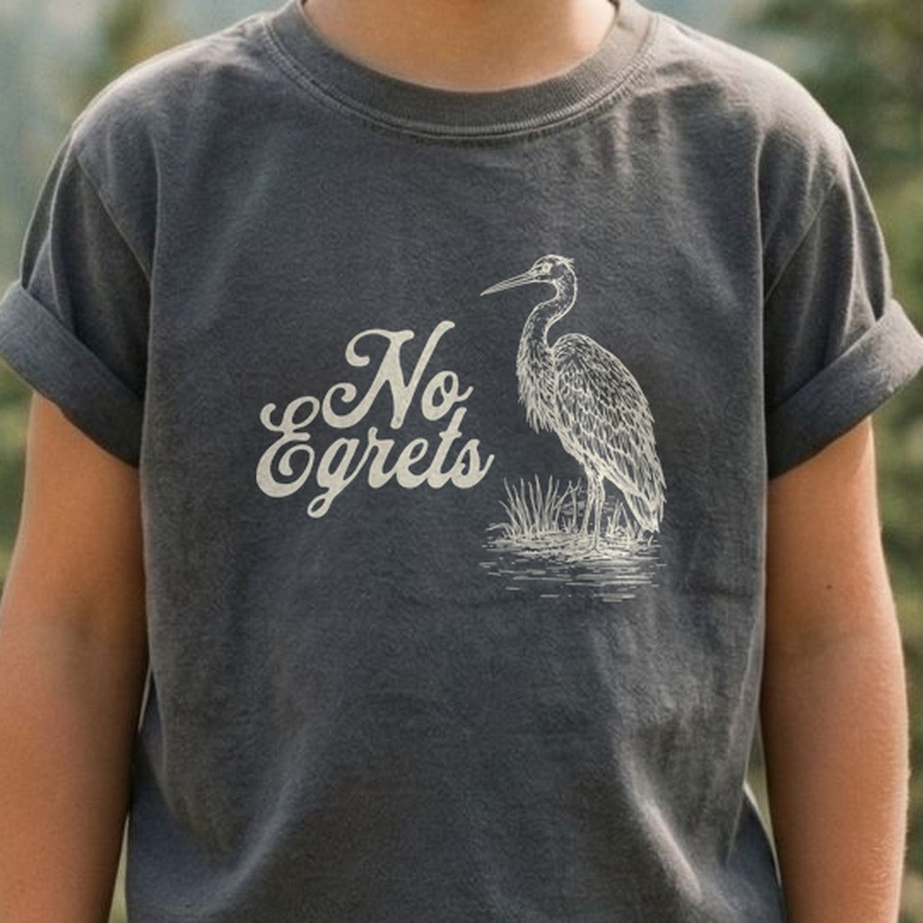 No Egrets Kids Cotton T-Shirt