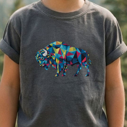 Buffalo Mosaic Kids Cotton T-Shirt