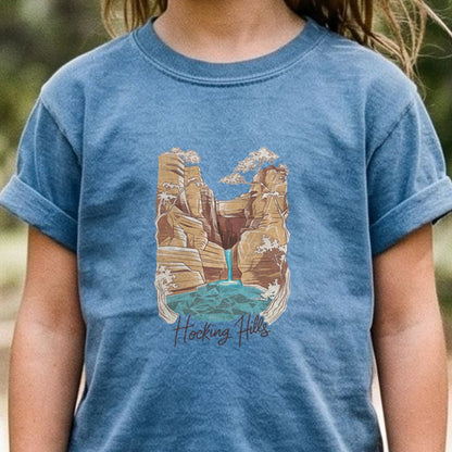 Hocking Hills State Park Kids Cotton T-Shirt