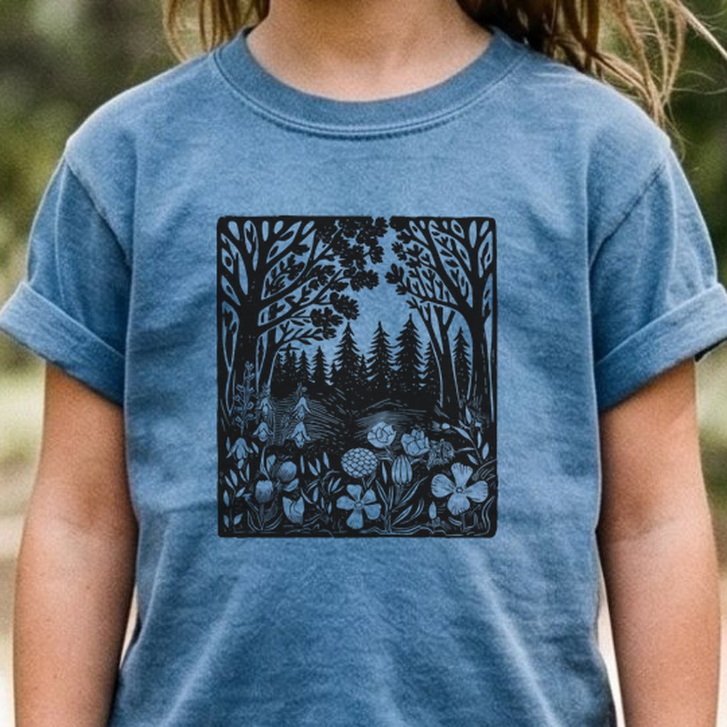 Forest Bloom Kids Cotton T-Shirt