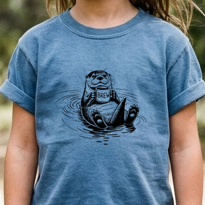The Hoptimist Otter Kids Cotton T-Shirt