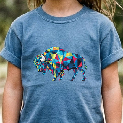 Buffalo Mosaic Kids Cotton T-Shirt