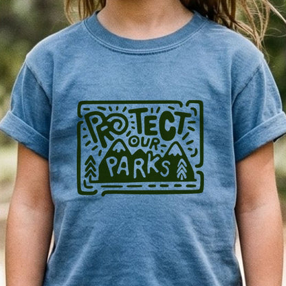 Protect Our Parks Kids Cotton T-Shirt