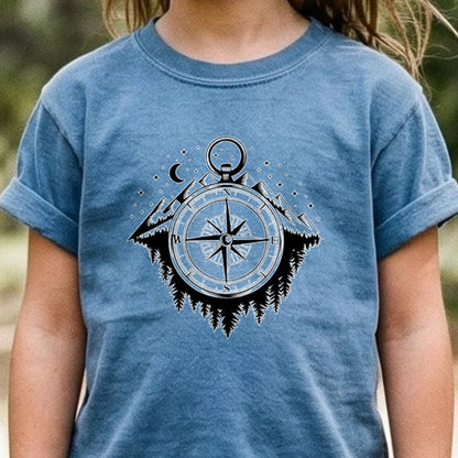 Navigate the Mountains Kids Cotton T-Shirt