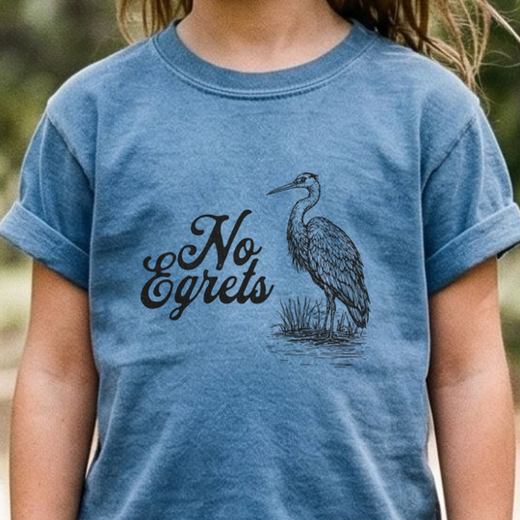 No Egrets Kids Cotton T-Shirt