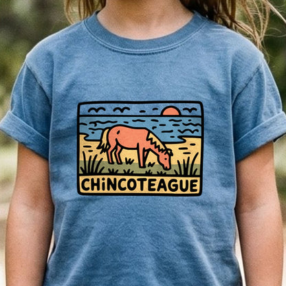 Chincoteague National Wildlife Refuge Kids Cotton T-Shirt