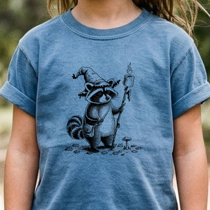 The S'morecerer Raccoon Kids Cotton T-Shirt