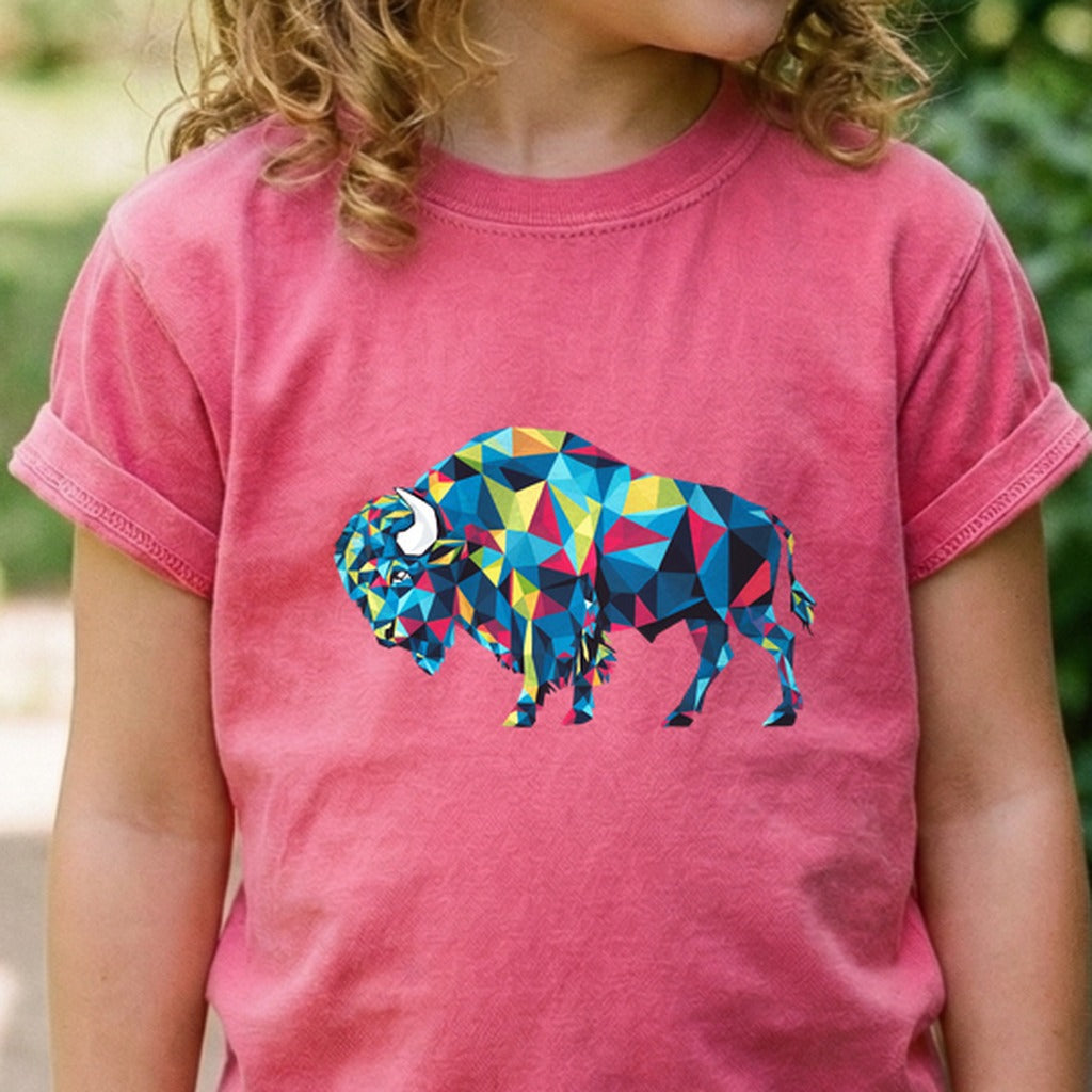 Buffalo Mosaic Kids Cotton T-Shirt