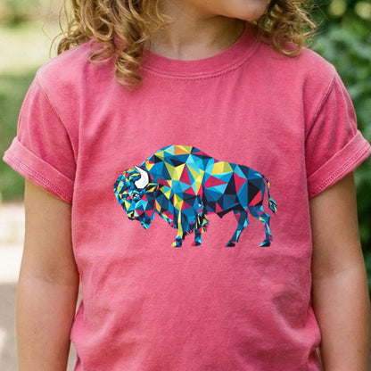 Buffalo Mosaic Kids Cotton T-Shirt