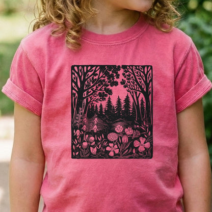 Forest Bloom Kids Cotton T-Shirt