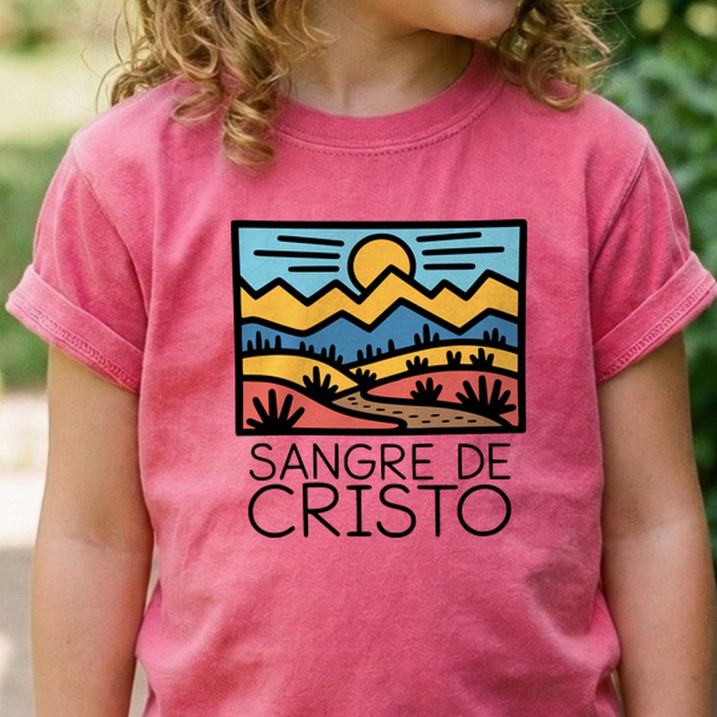 Sangre De Cristo Mountains Kids Cotton T-Shirt