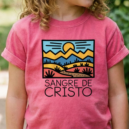 Sangre De Cristo Mountains Kids Cotton T-Shirt