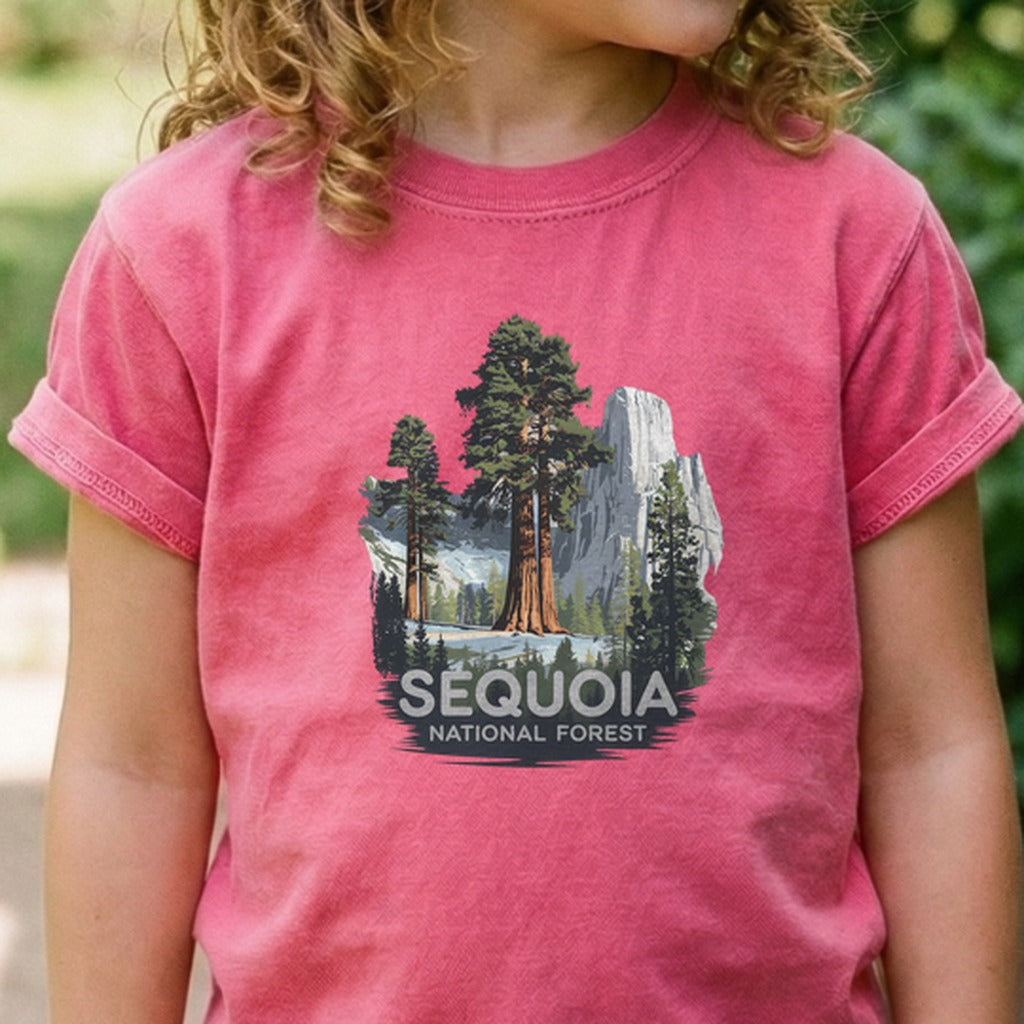 Sequoia National Forest Kids Cotton T-Shirt