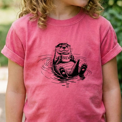 The Hoptimist Otter Kids Cotton T-Shirt