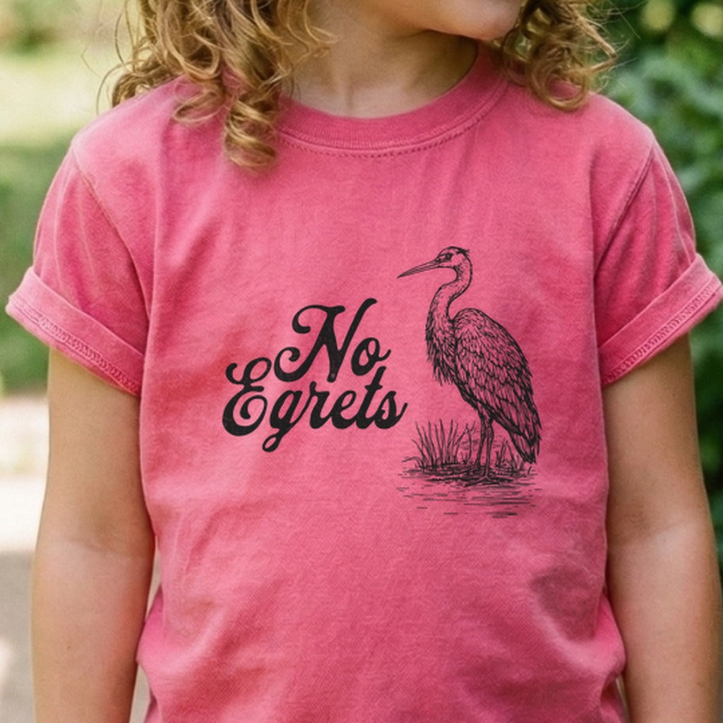 No Egrets Kids Cotton T-Shirt