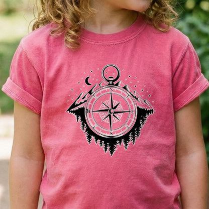 Navigate the Mountains Kids Cotton T-Shirt