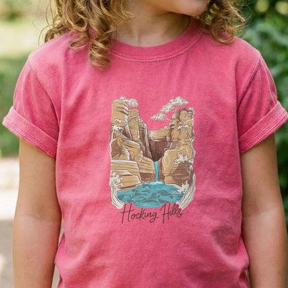 Hocking Hills State Park Kids Cotton T-Shirt