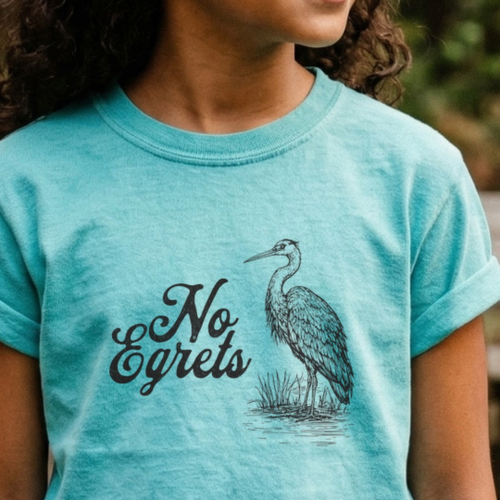 No Egrets Kids Cotton T-Shirt