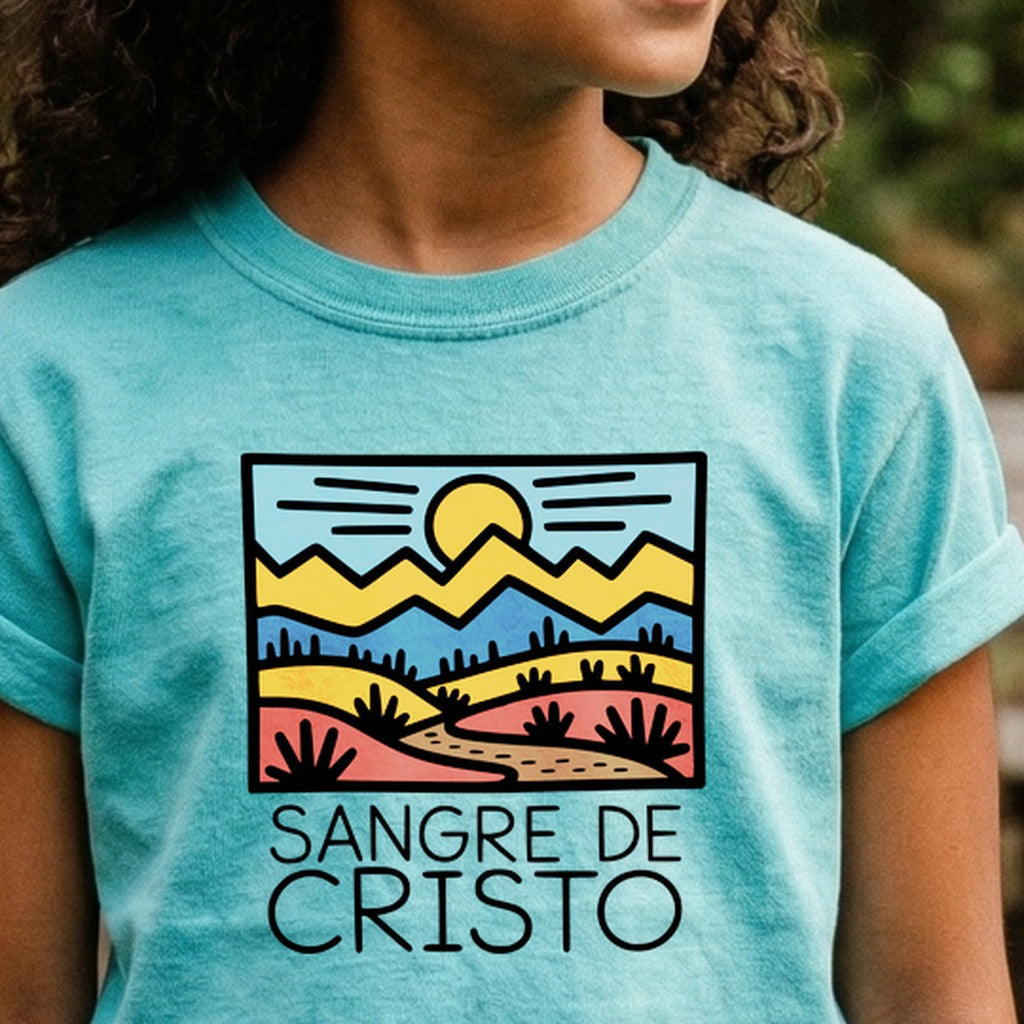 Sangre De Cristo Mountains Kids Cotton T-Shirt