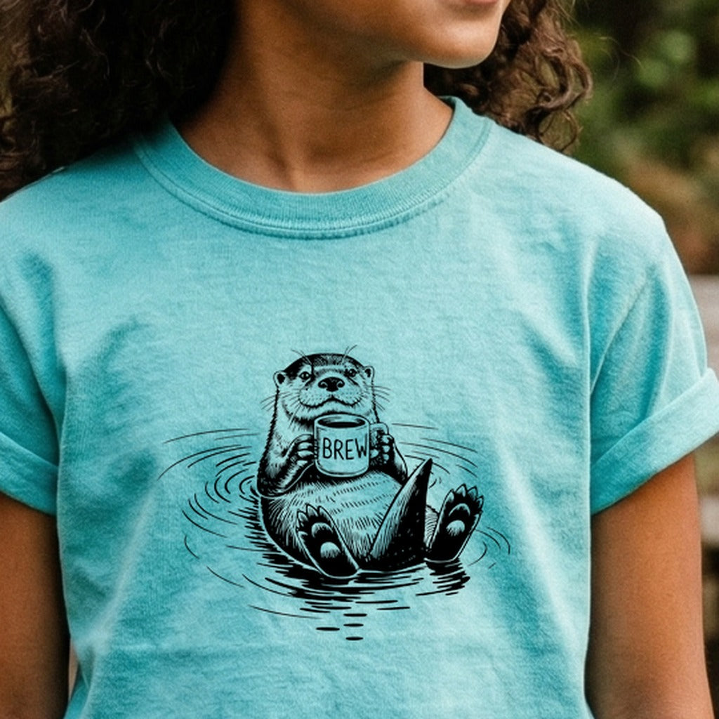 The Hoptimist Otter Kids Cotton T-Shirt