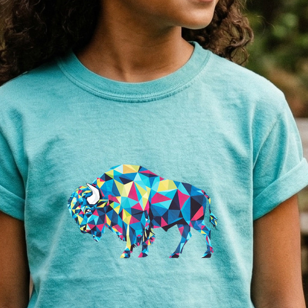 Buffalo Mosaic Kids Cotton T-Shirt