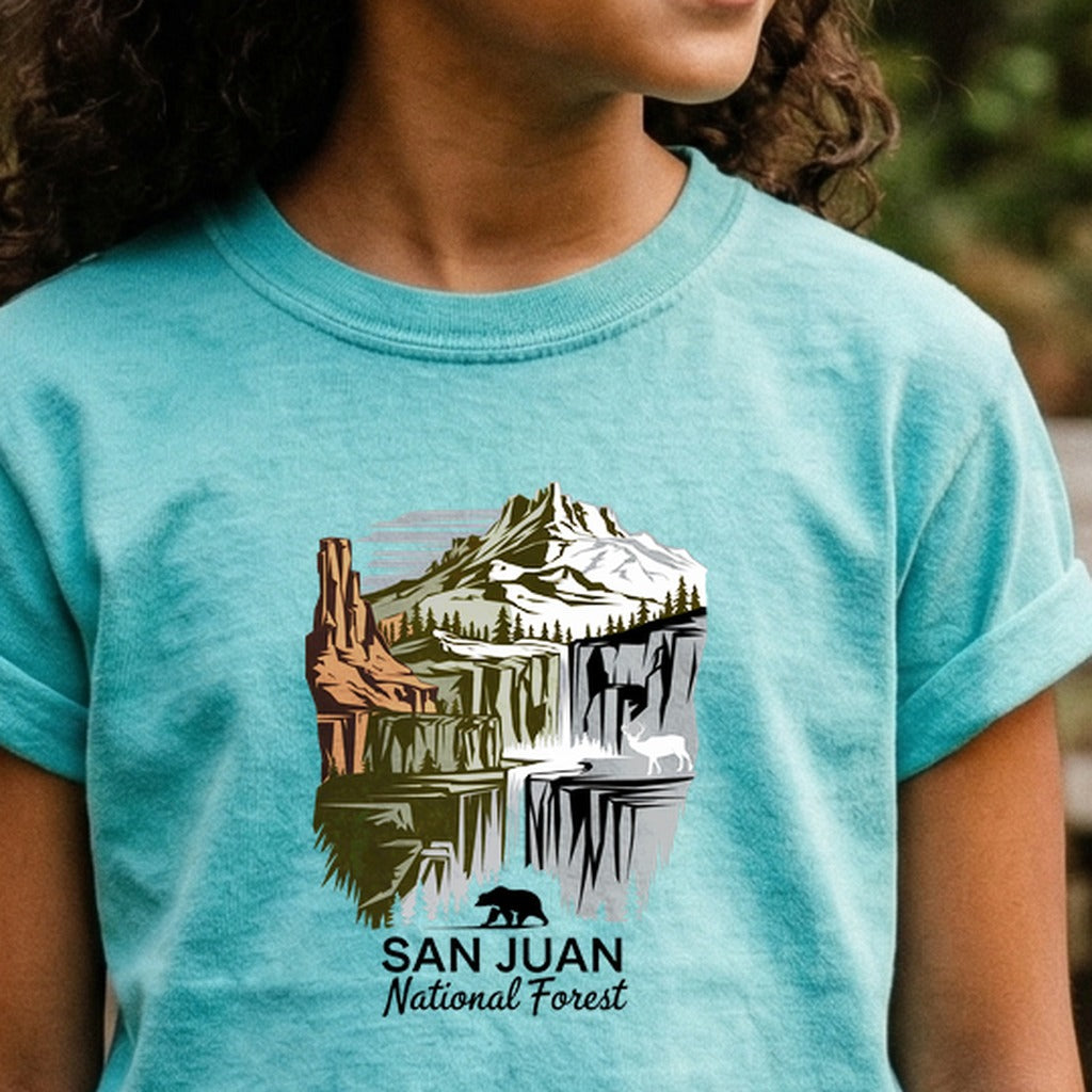 San Juan National Forest Kids Cotton T-Shirt