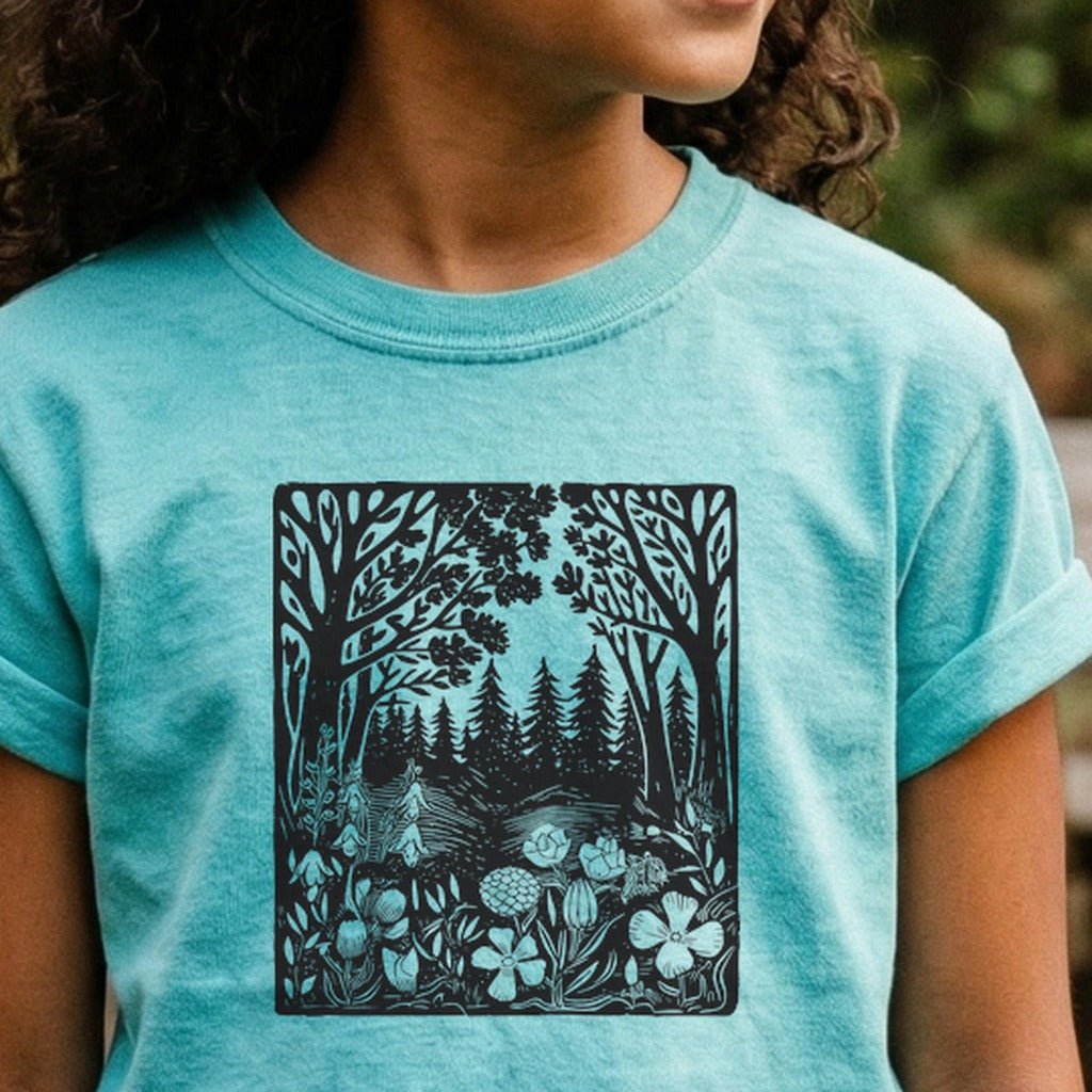 Forest Bloom Kids Cotton T-Shirt