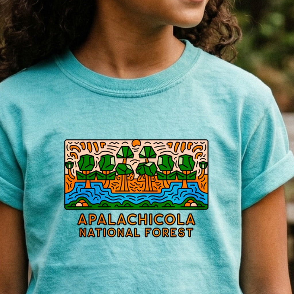 Apalachicola National Forest Kids Cotton T-Shirt