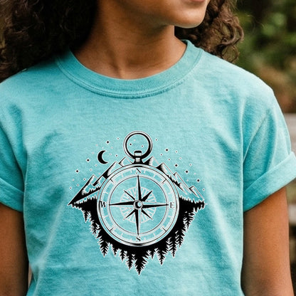 Navigate the Mountains Kids Cotton T-Shirt