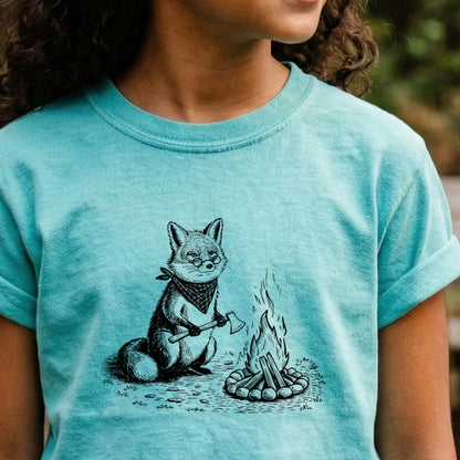 The Pyrofessor Fox Kids Cotton T-Shirt
