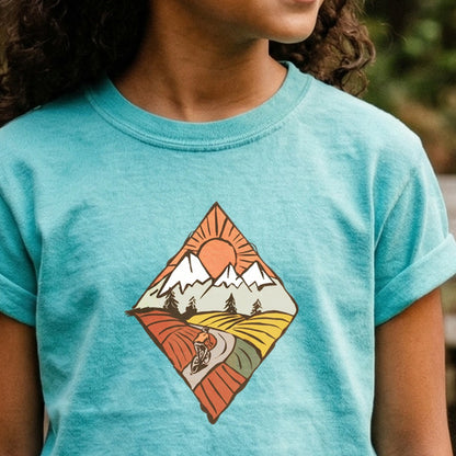 Pedal to the Peaks Kids Cotton T-Shirt
