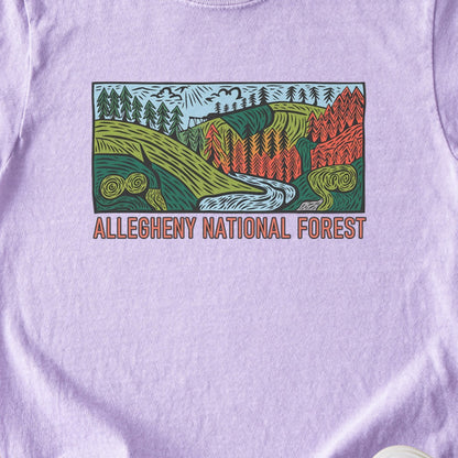Allegheny National Forest Kids Cotton T-Shirt