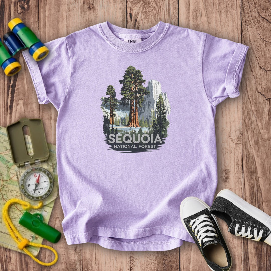 Sequoia National Forest Kids Cotton T-Shirt