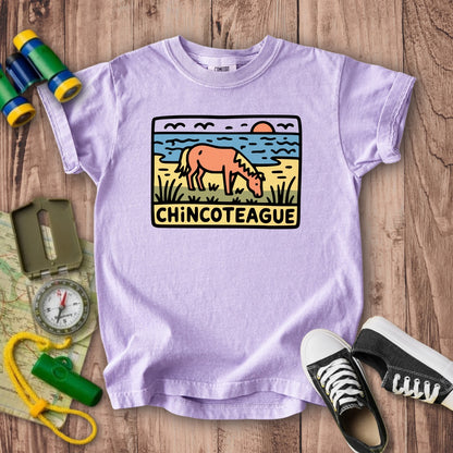 Chincoteague National Wildlife Refuge Kids Cotton T-Shirt