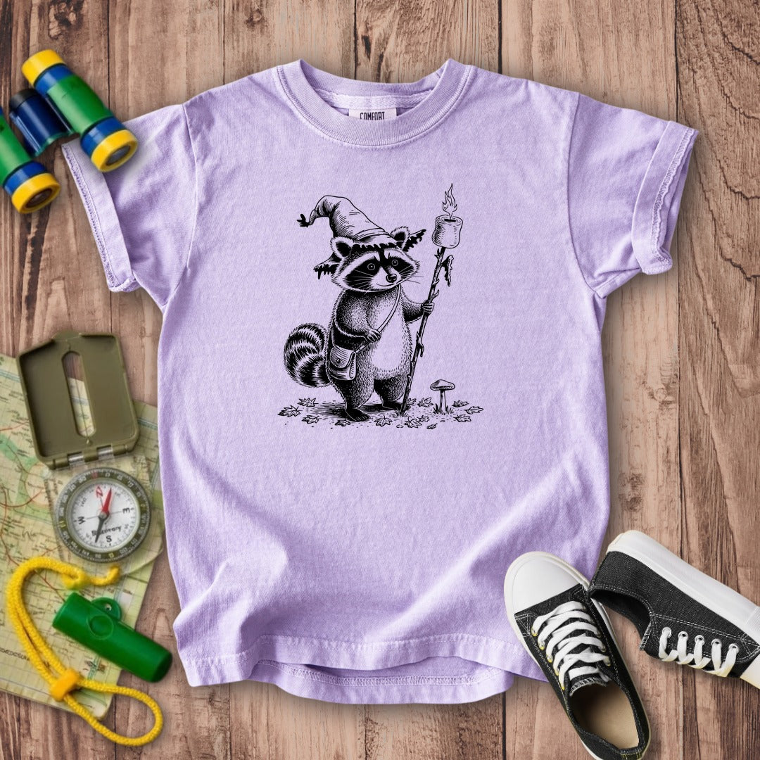 The S'morecerer Raccoon Kids Cotton T-Shirt