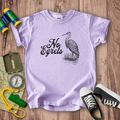 No Egrets Kids Cotton T-Shirt