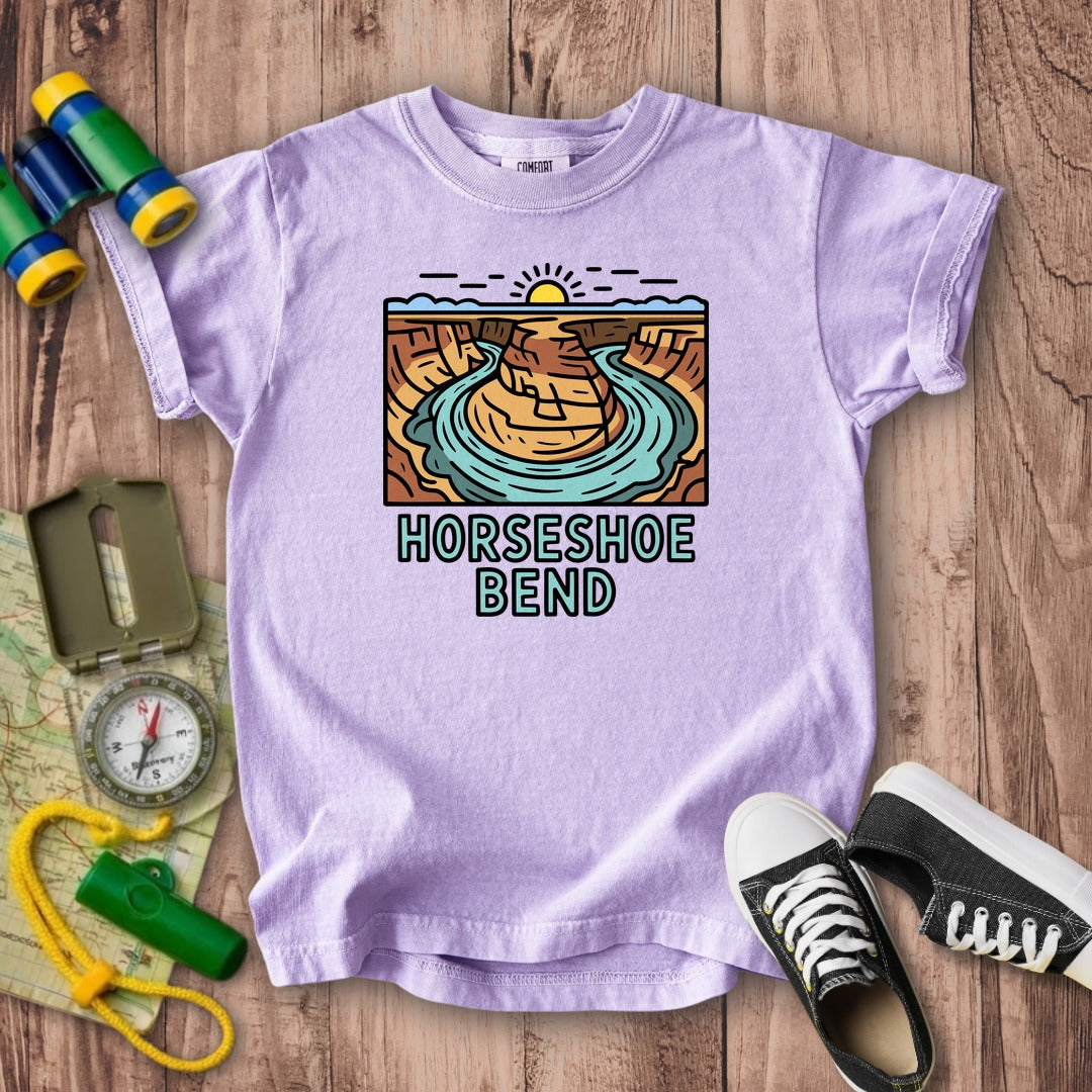 Horseshoe Bend Glen Canyon Kids Cotton T-Shirt