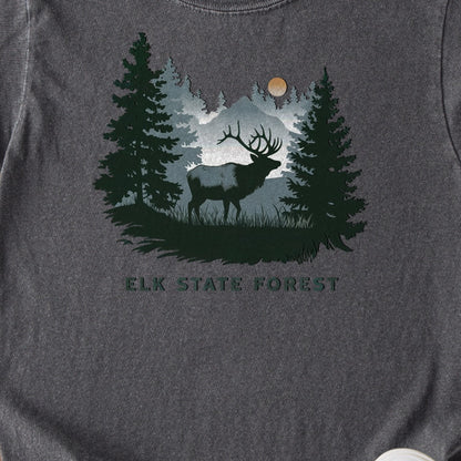Elk State Forest Kids Cotton T-Shirt