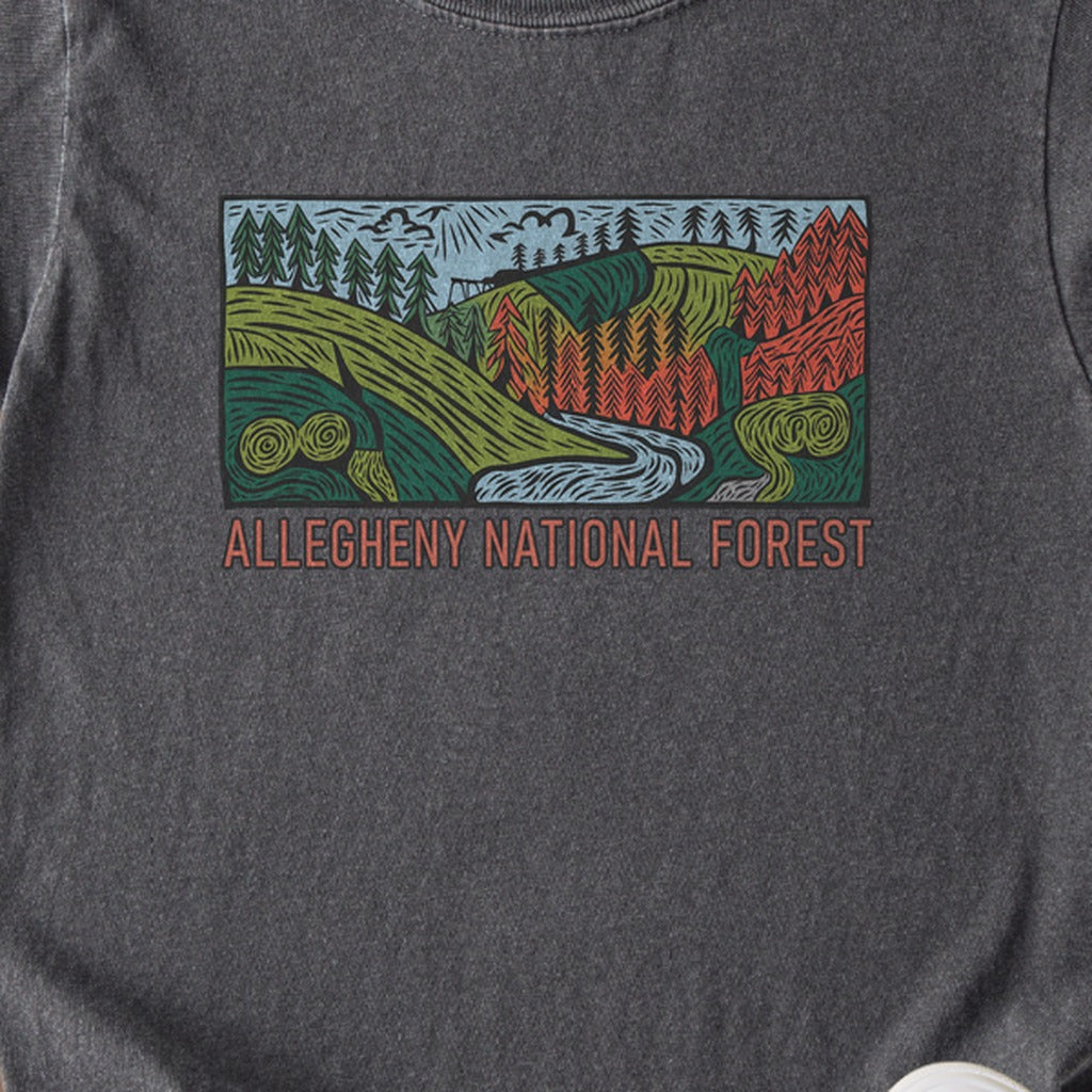 Allegheny National Forest Kids Cotton T-Shirt