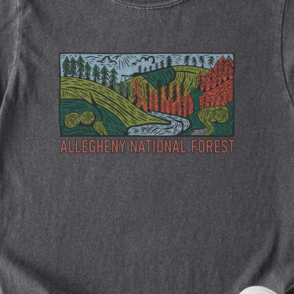 Allegheny National Forest Kids Cotton T-Shirt