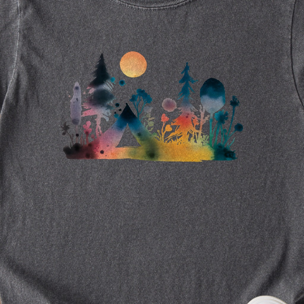Watercolor Wildflower Retreat Kids Cotton T-Shirt