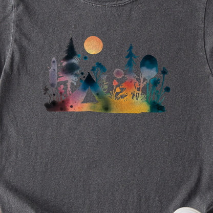 Watercolor Wildflower Retreat Kids Cotton T-Shirt