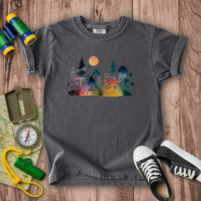 Watercolor Wildflower Retreat Kids Cotton T-Shirt