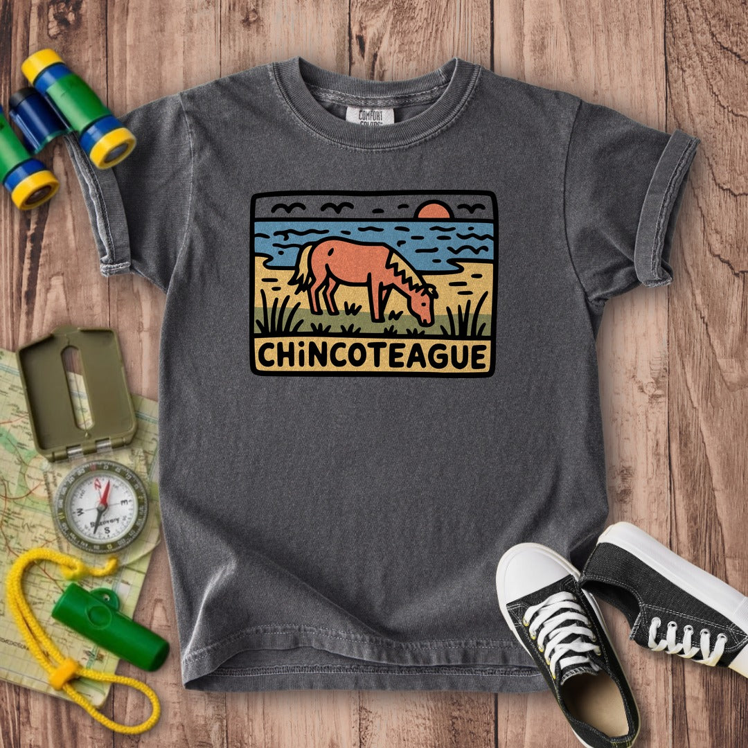 Chincoteague National Wildlife Refuge Kids Cotton T-Shirt