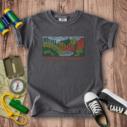 Allegheny National Forest Kids Cotton T-Shirt
