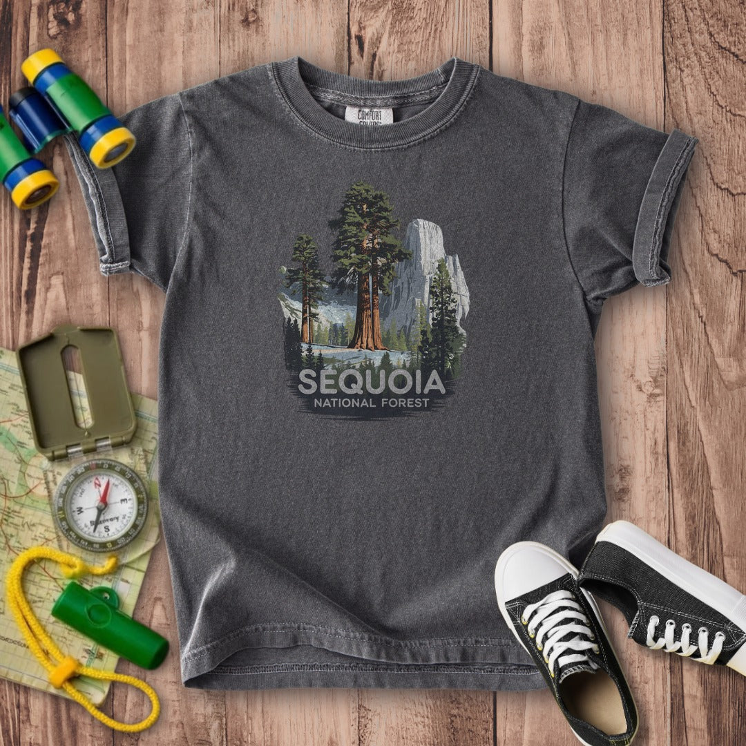 Sequoia National Forest Kids Cotton T-Shirt