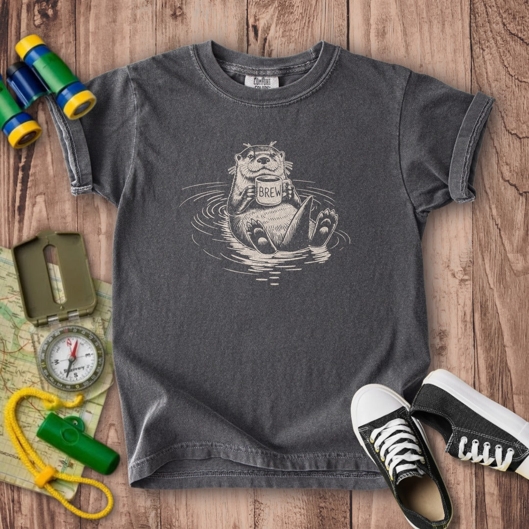 The Hoptimist Otter Kids Cotton T-Shirt